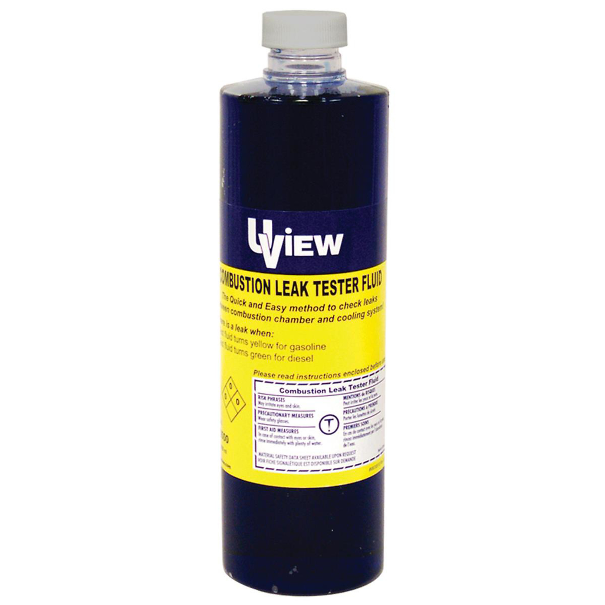 UView Leak Check Test Fluid — 16 Oz., Gasoline and Diesel Engines, Model# UVU560500
